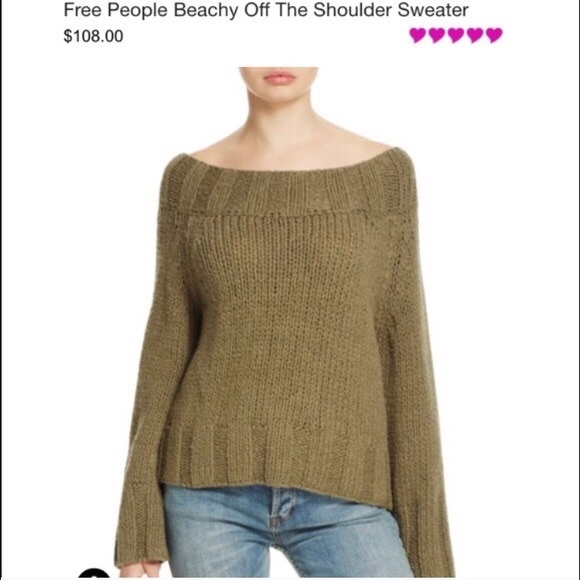 Free People Sweaters - Free People Off the Shoulder Sweater